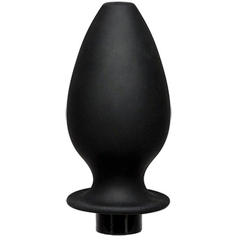 Kink Flow Fill Silicone Anal Douche Accessory Black - Enemas and Douches