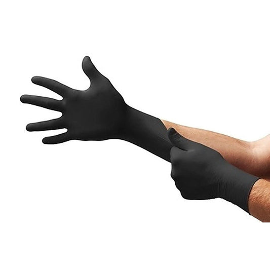 Microflex Black Dragon Zero Powder-Free Nitrile Gloves - Advanced Grip - Dental and Clinical