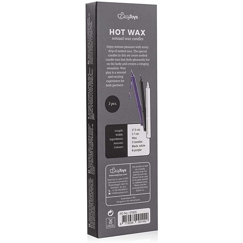 Easytoys Hot Wax Sensual Candles - Bath and Intimate Fragrances