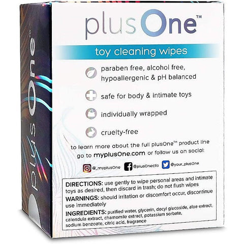 Professional Toy Cleaning Wipes by PlusOne - Adult Toy Cleaner