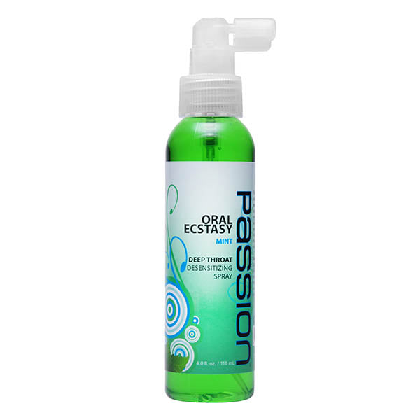 XR Brands Passion Oral Ecstasy Deep Throat Spray 118 ml Mint Delay and Excite Sprays