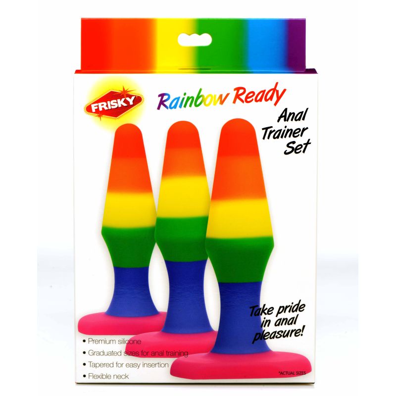 Frisky Rainbow Ready Anal Trainer Set Butt Plugs