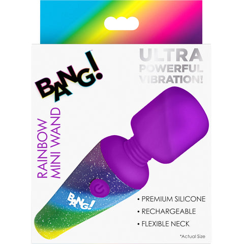 BANG! 10X Rainbow Mini Wand Massager by XR Brands