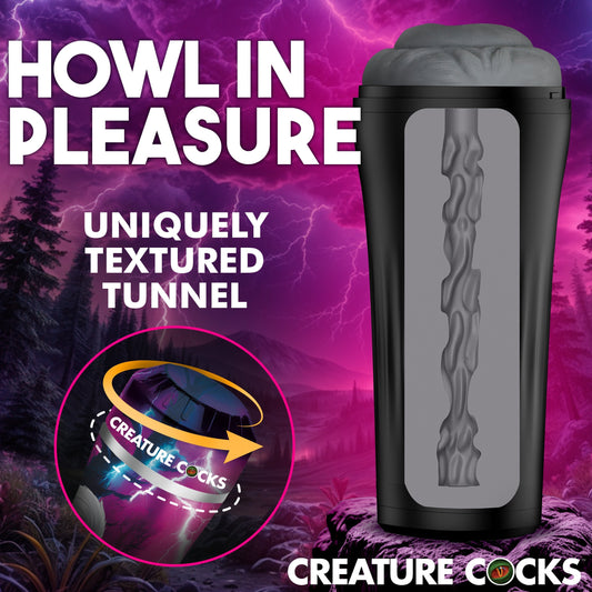XR Brands Creature Cocks Wolf Realistic Ass Stroker - Masturbators and Strokers
