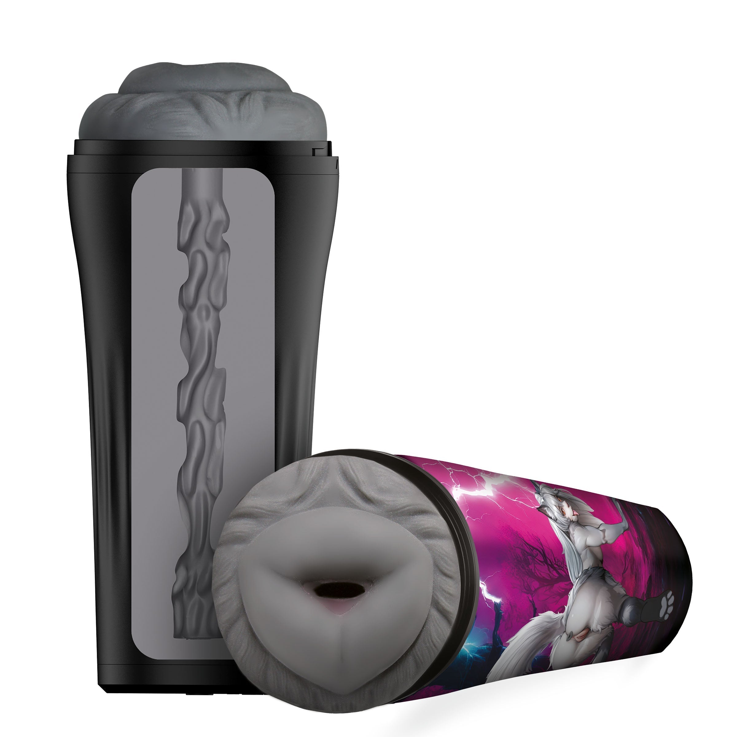 XR Brands Creature Cocks Wolf Realistic Ass Stroker - Masturbators and Strokers