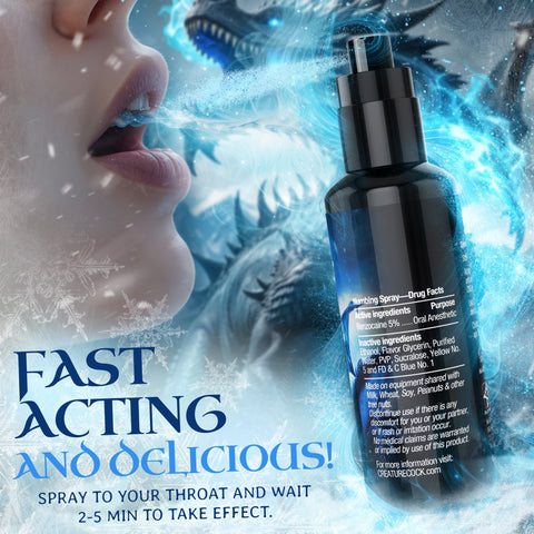 XR Brands Creature Cocks Deep Throat Spray Spearmint 59 ml - Delay and Excite Sprays