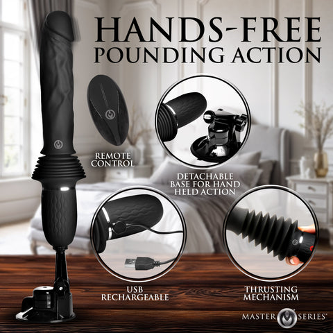 XR Brands Ultimate Power Pounder Vibrating Dildo - Vibrating Dildos