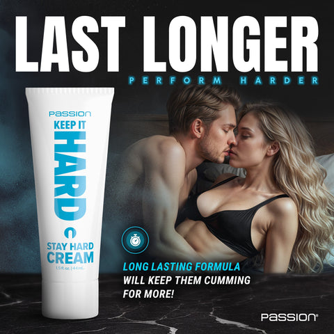 XR Brands Passion Keep It Hard Cream 44 ml - Lubricants and Lotions
