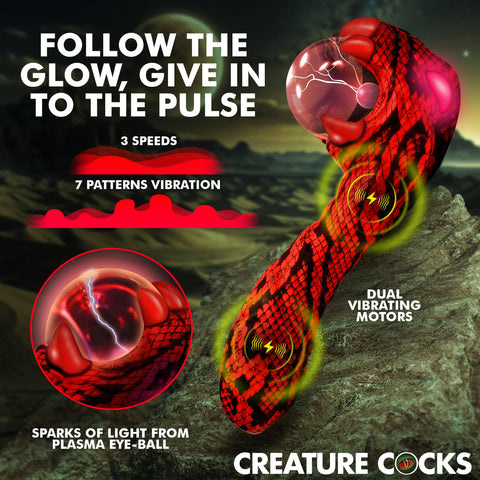XR Brands Creature Cocks Cobra Rechargeable Fantasy Vibrator - Novelty Vibrators