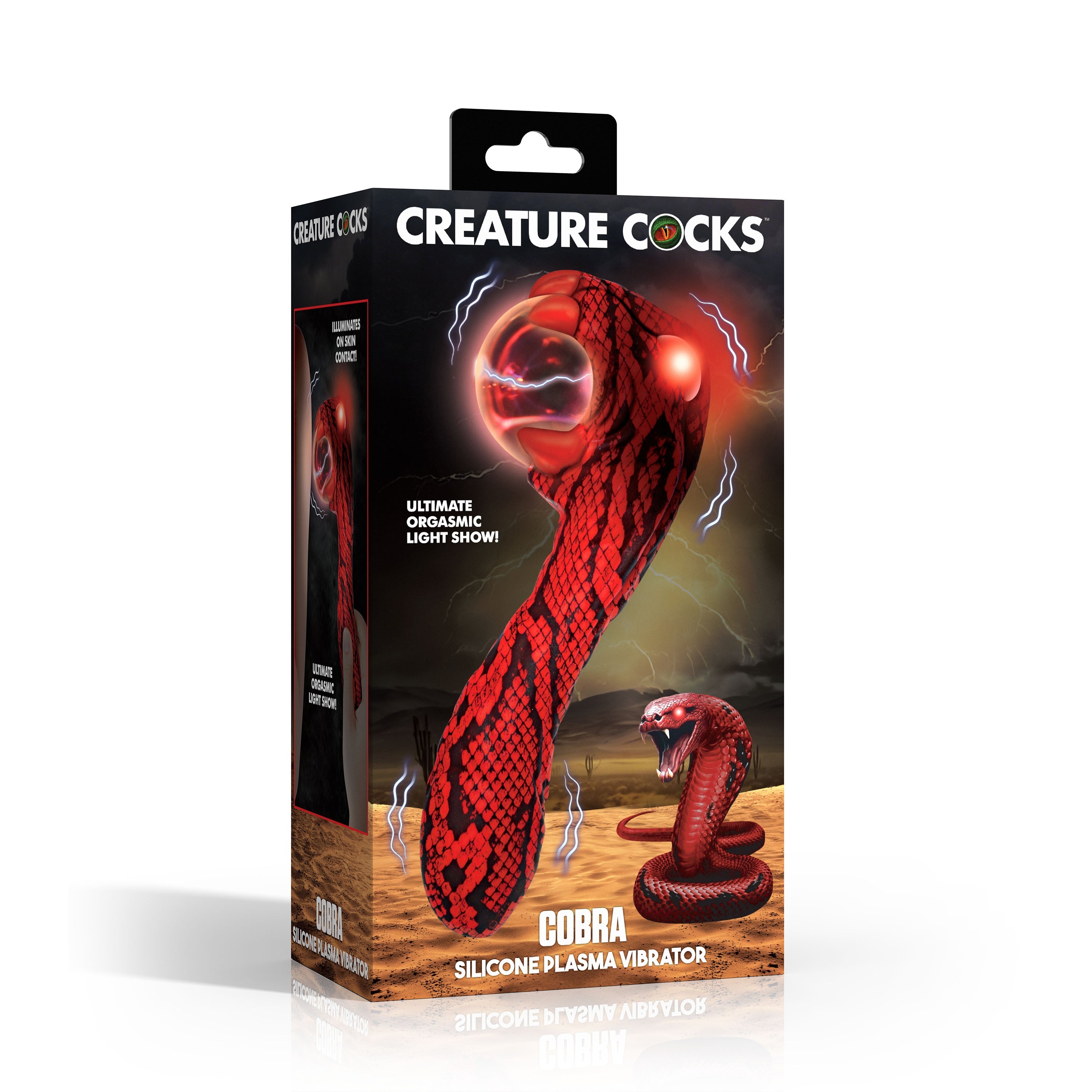 XR Brands Creature Cocks Cobra Rechargeable Fantasy Vibrator - Novelty Vibrators