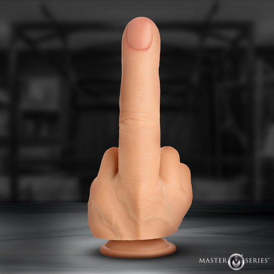 XR Brands Master Series The Giant Realistic Finger Dildo Flesh Realistic Dildos