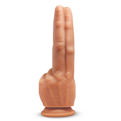 XR Brands Master Series The Pleaser Double Finger Dildo - Realistic Dildos