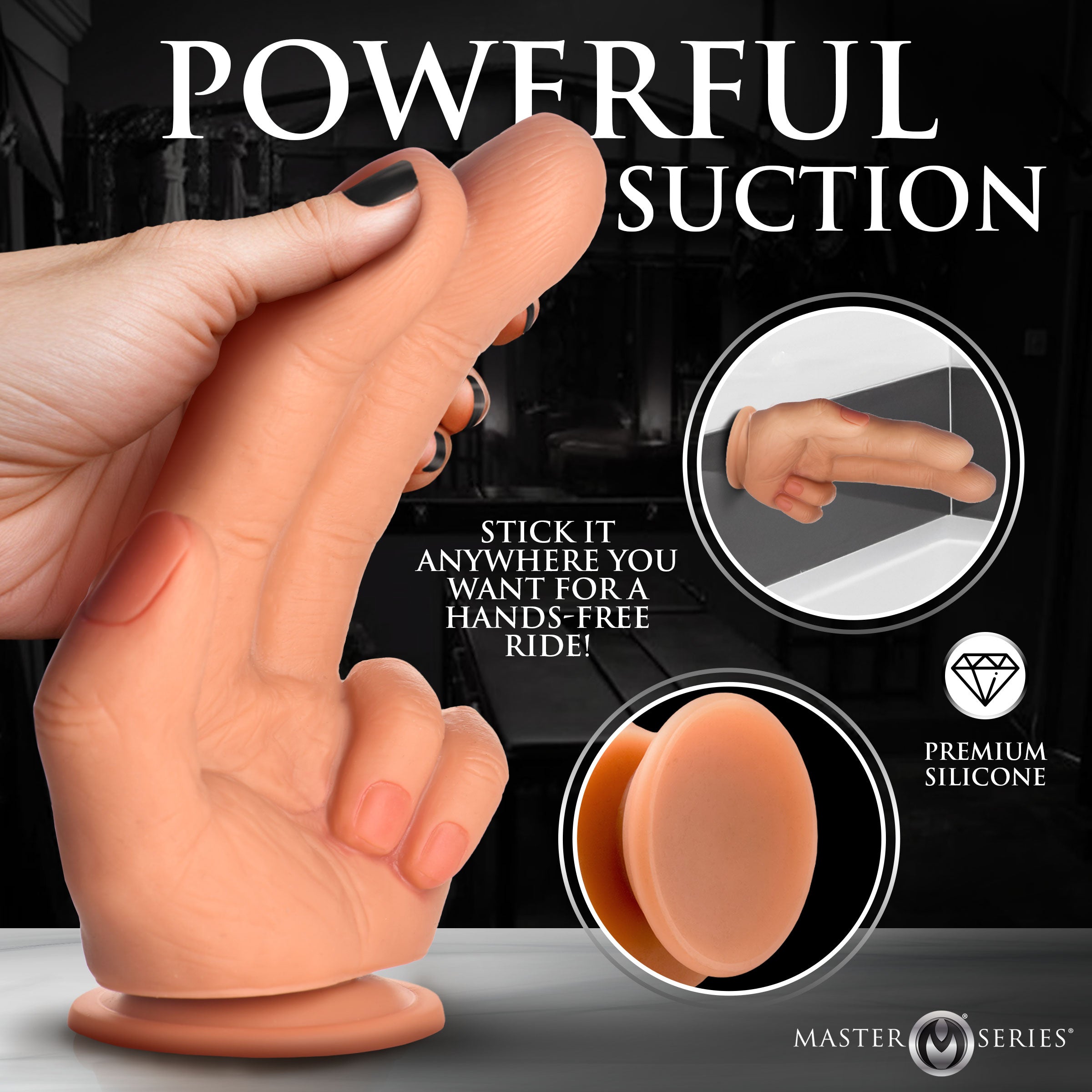 XR Brands Master Series The Shocker Realistic Finger Dildo Realistic Dildos
