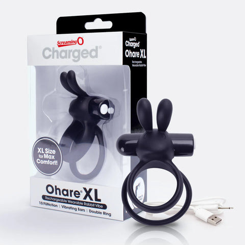 Charged Ohare XL Rabbit Shape 10 Functions Vibrating Cock Ring - Vibrating Cock Rings