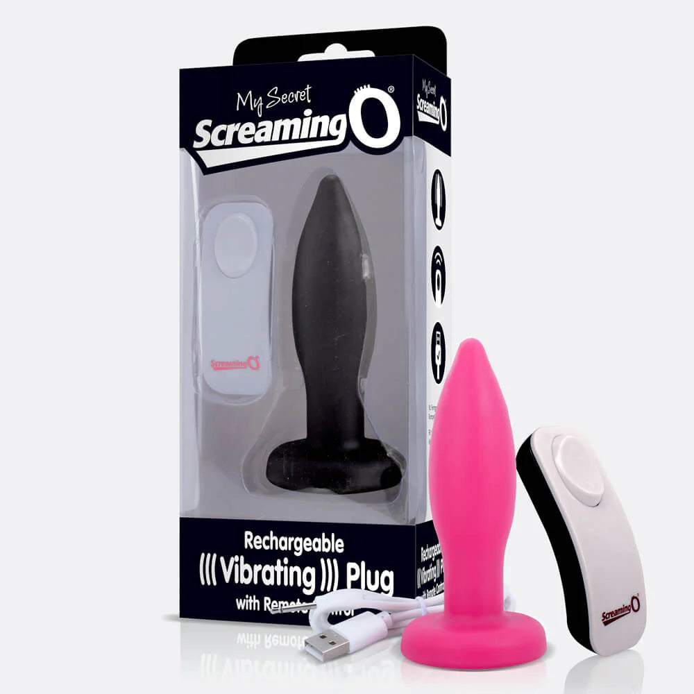 Charged Rechargeable Remote Control Vibrating Butt Plug Butt Plugs