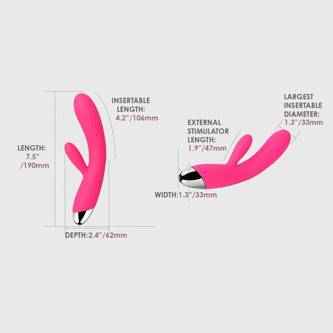Svakom Angel Warming Flexible Rabbit Vibrator - Rabbit Vibrators