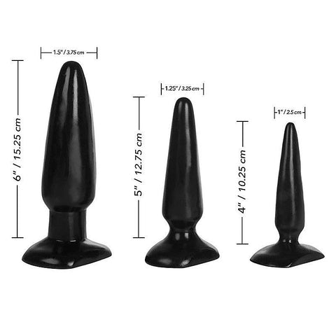 Colt Three Sizes Anal Plugs Trainer Kits - Prostate Toys