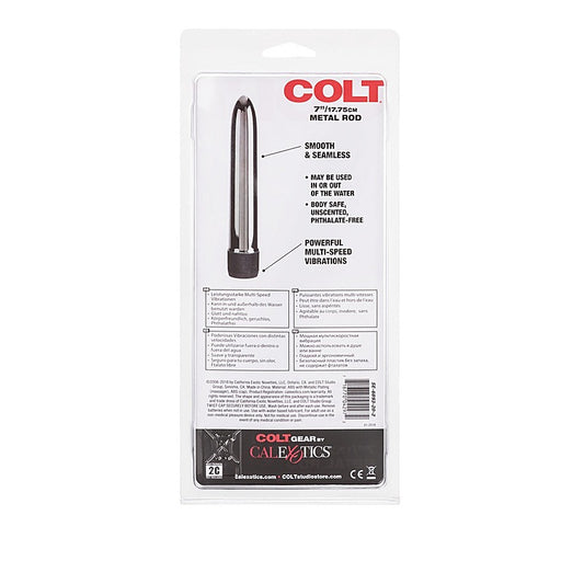 Colt Metal 7 Inches Waterproof Bullet Vibrator - Metal Vibrators