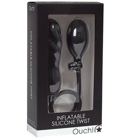 Ouch! Inflatable Silicone Twist by Shots Toys - Prostate Toys
