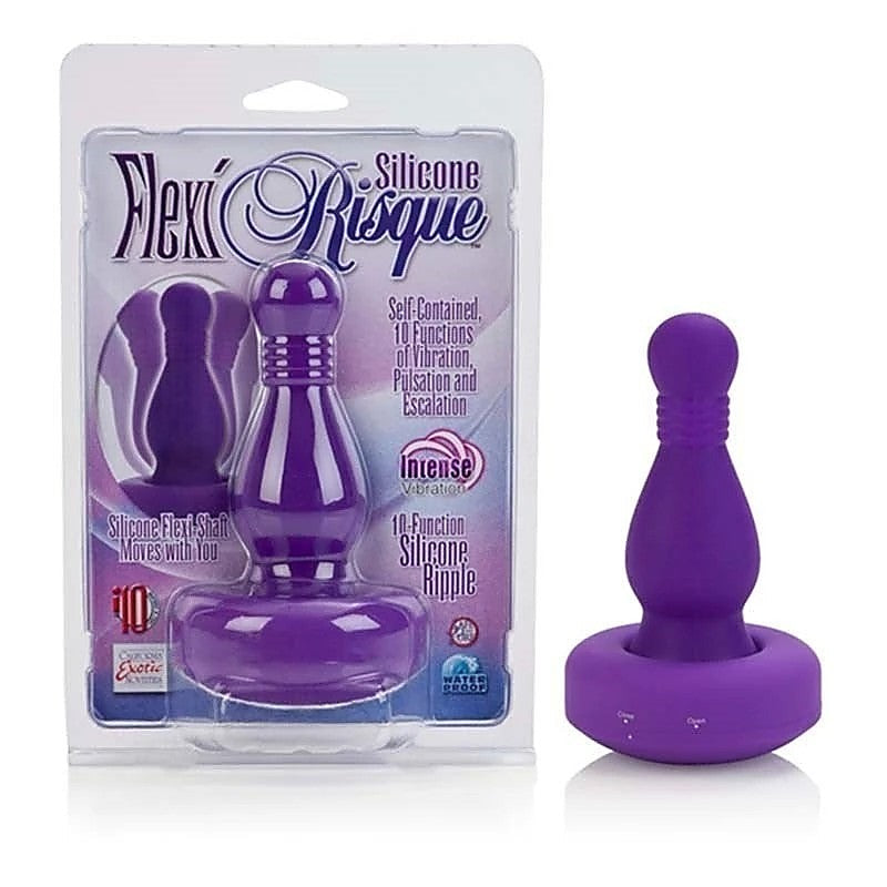 CalExotics Silicone Flexi Risque Ripples Prostate Massager - Prostate Toys