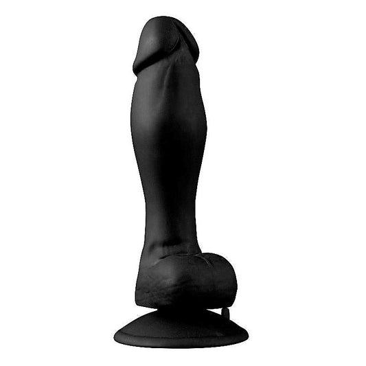 Shove Up 6" Silicone Dong With Suction Cup Black