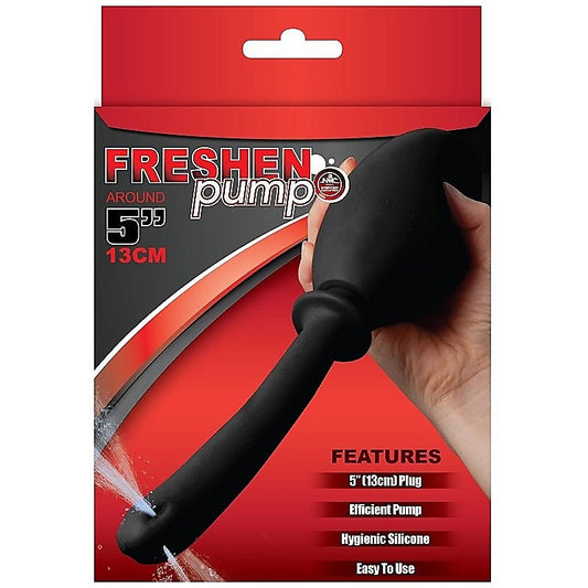 Freshen Pump Black 13cm Douche - Anal Cleansing