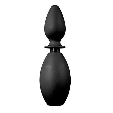 Freshen Pump Black 10cm Anal Plug Douche - Anal Cleansing