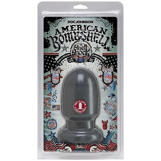 American Bombshell Shell Shock Gunmetal Small - Anal Dildos
