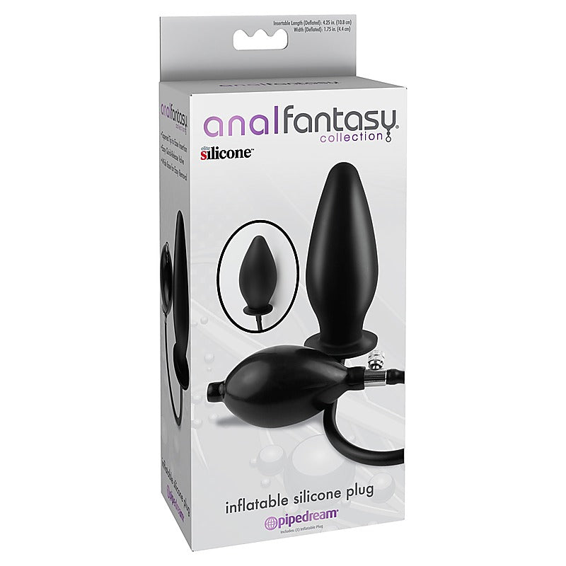 Anal Fantasy Collection Inflatable Silicone Butt Plug - Inflatable Dildos and Vibrators