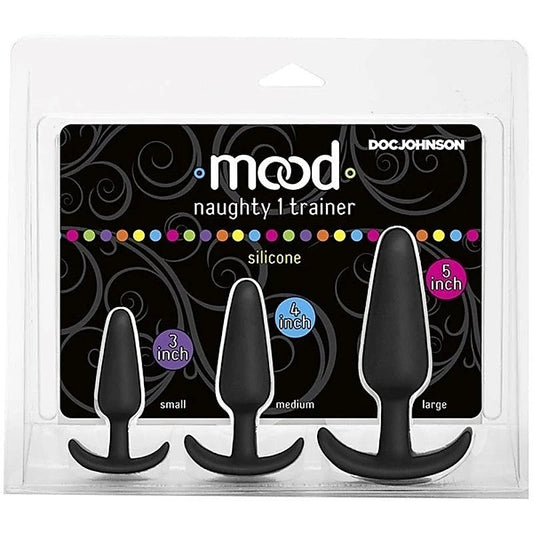 Mood Naughty 1 Trainer Set Black - Butt Plugs