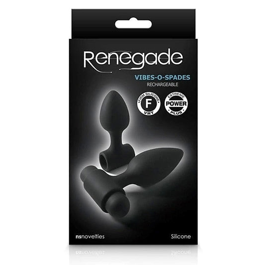 Renegade Dual-Size Anal Pleasure Kit - Silicone Plugs and Rechargeable Vibrator - Butt Plugs