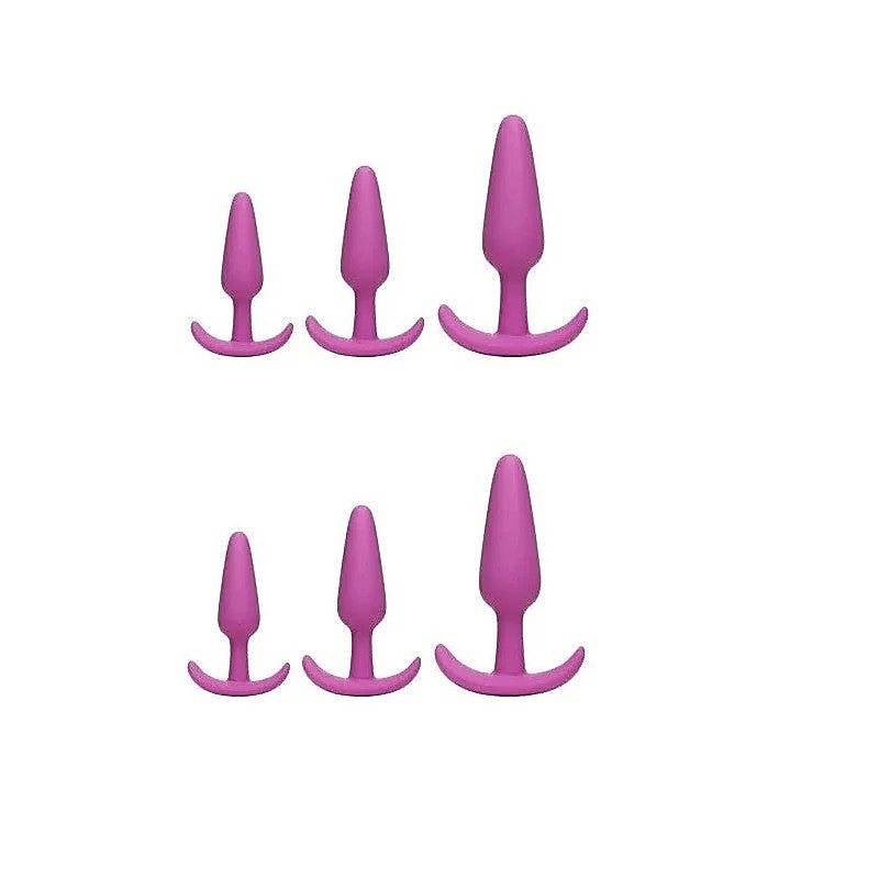 Kink Anal Essentials 3 Piece Silicone Trainer Set - Butt Plugs