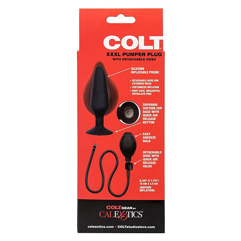Colt XXXL Pumper Plug with Detachable Hose - Inflatable Dildos and Vibrators