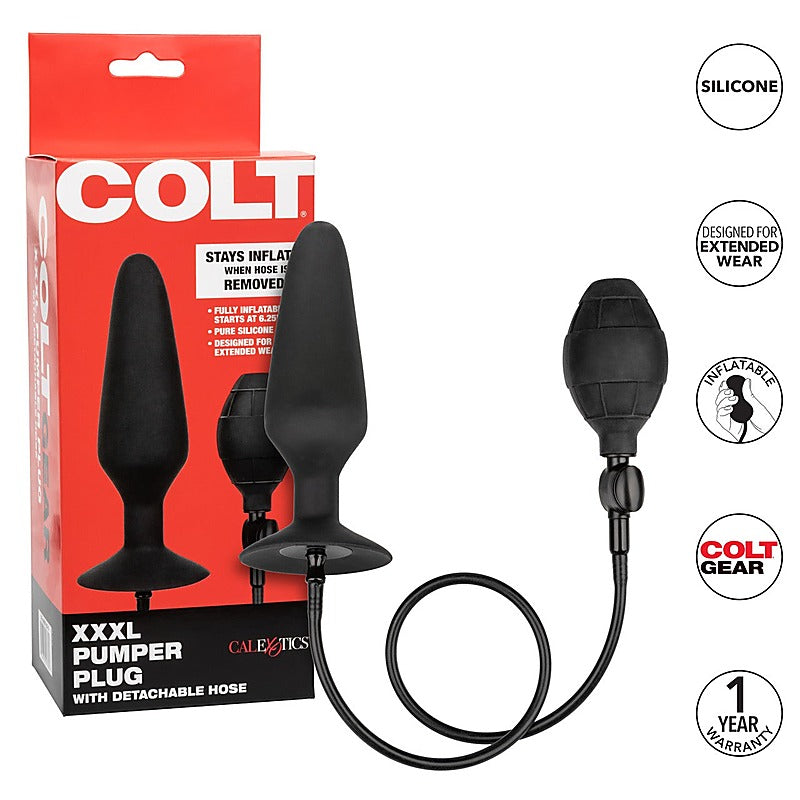 Colt XXXL Pumper Plug with Detachable Hose - Inflatable Dildos and Vibrators