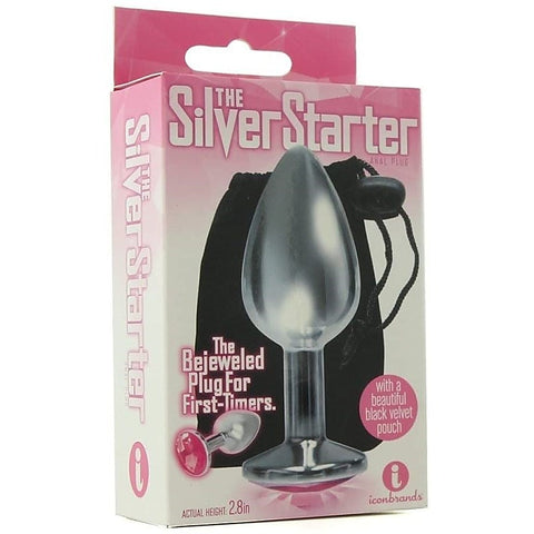 Sparkling Silver Delight - Jeweled Pleasure Plug - Body Wands