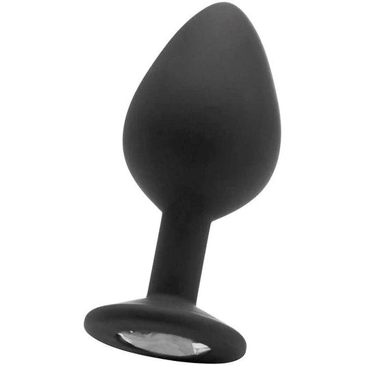 Ouch! Large Diamond Butt Plug Black - Butt Plugs