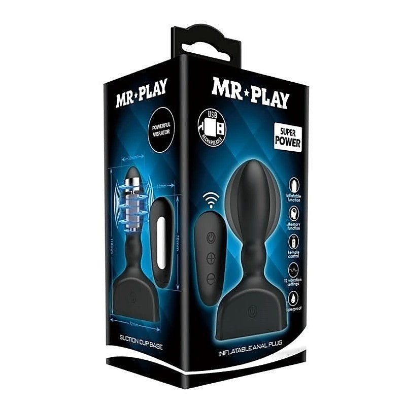 Baile Mr Play Inflatable Anal Vibrator - Prostate Stimulation - Anal Vibrators