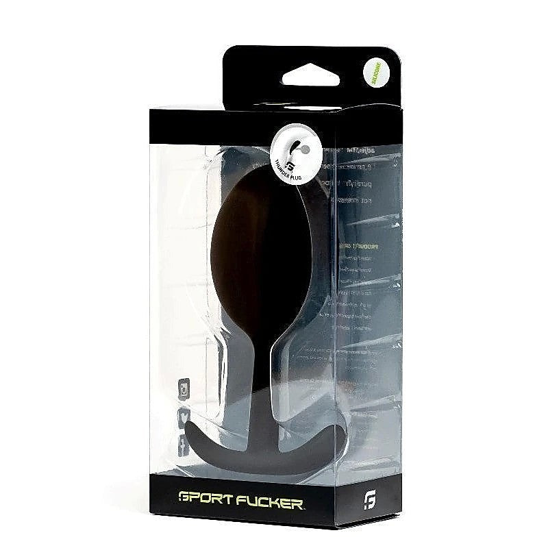 Sport Fucker Thunder Plug Large Black - Butt Plugs