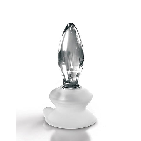 Icicles No 91 Suction Cup Base Glass Butt Plug by Pipedream - Glass Sex Toys
