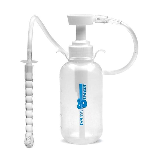 XR Brands CleanStream Pump Action Enema Bottle with Nozzle - Anal Cleansing