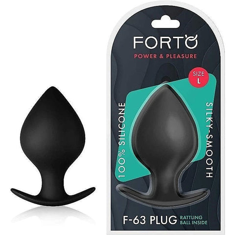 Forto F-63 Rattler Spade Black by VVOLE LLC - Butt Plugs