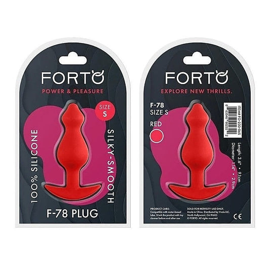 Forto F-78 Pointee Plug Red - Butt Plugs