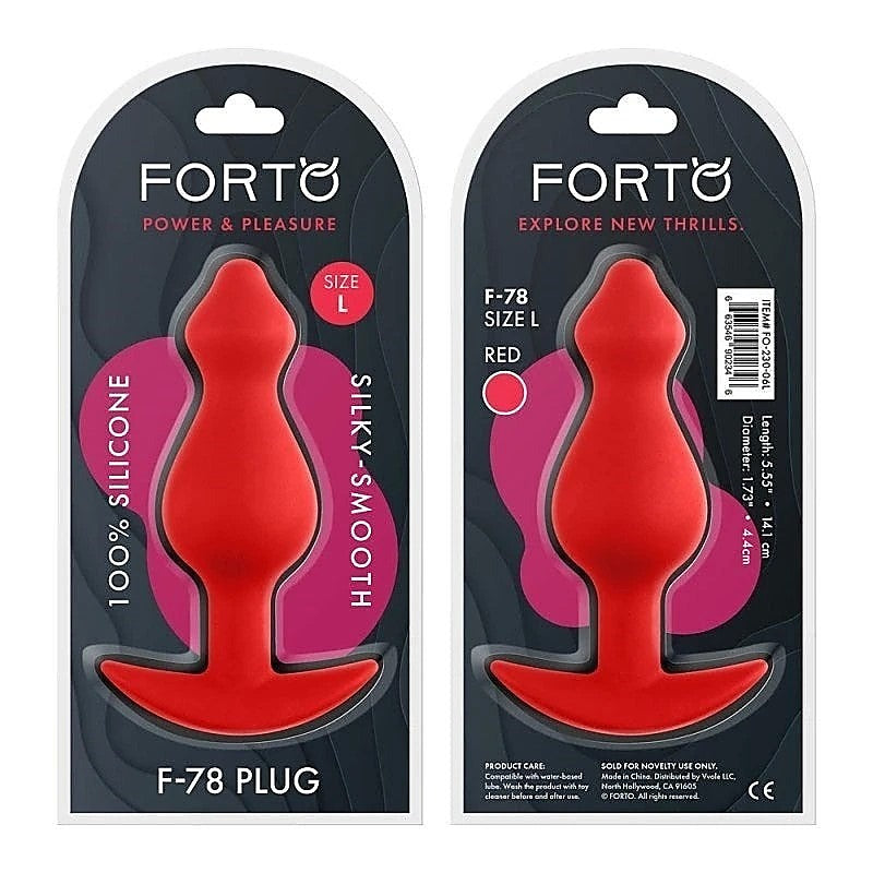 Forto F-78 Pointee Plug Red by VVOLE LLC - Butt Plugs