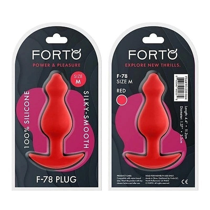 Forto F-78 Pointee Plug Red by VVOLE LLC - Butt Plugs