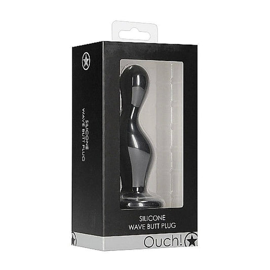 Sensual Ripples - Ouch! Wave Silicone Butt Plug - Butt Plugs
