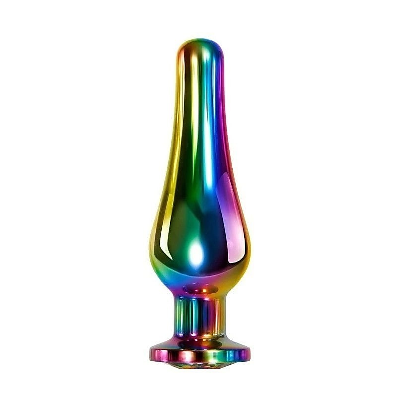 Rainbow Metal Pleasure Plug by Evolved - Butt Plugs