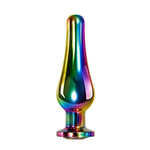 Rainbow Metal Pleasure Plug by Evolved - Butt Plugs