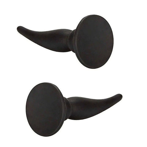 Silicone Rechargeable Vibrating Anal Plug - Black - Anal Vibrators
