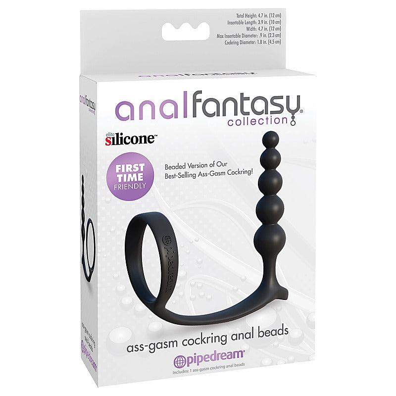 Anal Fantasy Collection Ass-Gasm Cock Ring Anal Beads - Anal Beads and Balls