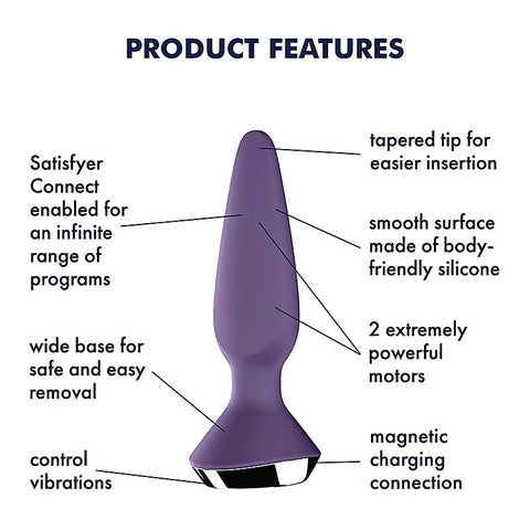 Plug-ilicious 1 App Controlled Anal Vibrator by Satisfyer - Remote Control Vibrators